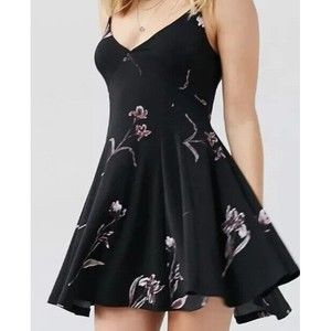 Silence and Noise Women Black Casual Dress XS